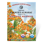 The Old Farmer's Almanac Butterfly Milkweed Seeds - Premium Non-GMO, Open Pollinated, USA Origin, Flower Seeds