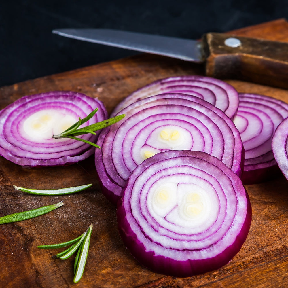 The Old Farmer's Almanac Heirloom Red Creole Onion Seeds - Premium Non-GMO, Open Pollinated, Vegetable Seeds