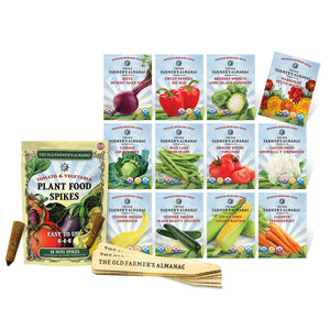 The Old Farmer's Almanac Heirloom Vegetable Garden Seed Starter Kit