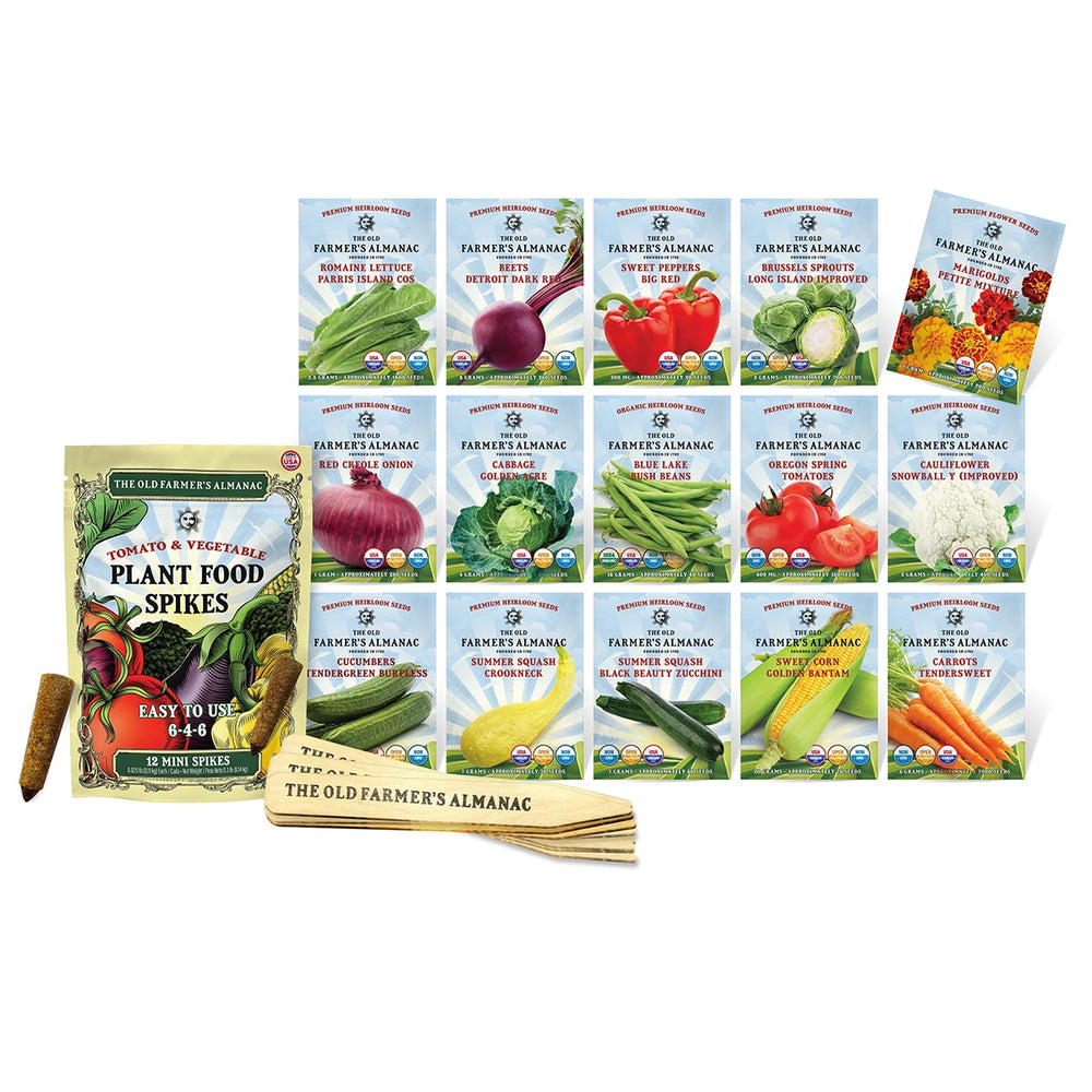 The Old Farmer's Almanac Heirloom Vegetable Garden Seed Starter Kit