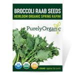 Purely Organic Heirloom Broccoli Raab Seeds - Spring Rapini (Approx 750 Seeds)