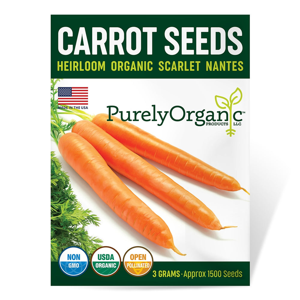 Purely Organic Products - Semillas de berenjena puramente orgánicas (morado  largo), aproximadamente 160 semillas