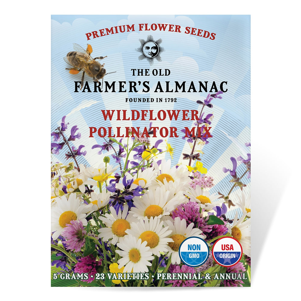 The Old Farmer's Almanac Premium Wildflower Seeds (Pollinator Mix) - Includes 23 Varieties